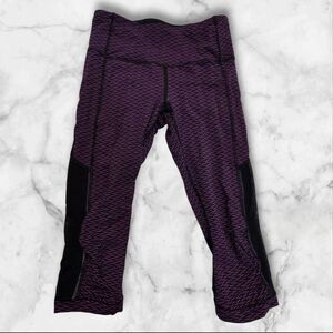 Lululemon Purple Gear Up Crop Leggings Size 6